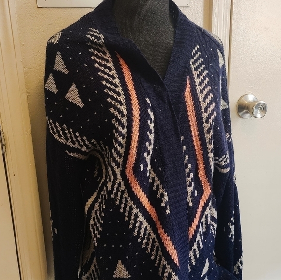 Blu Pepper Southwest Boho Cardigan Size Large - Picture 3 of 13